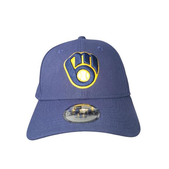 Milwaukee Brewers New Era Youth Cap - Classic Logo Baseball Hat - Picture 1 of 8